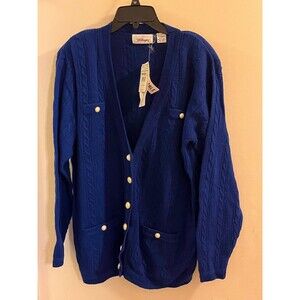 Worthington Vintage Cardigan Women's Size M Academia Y2K Oversized NEW